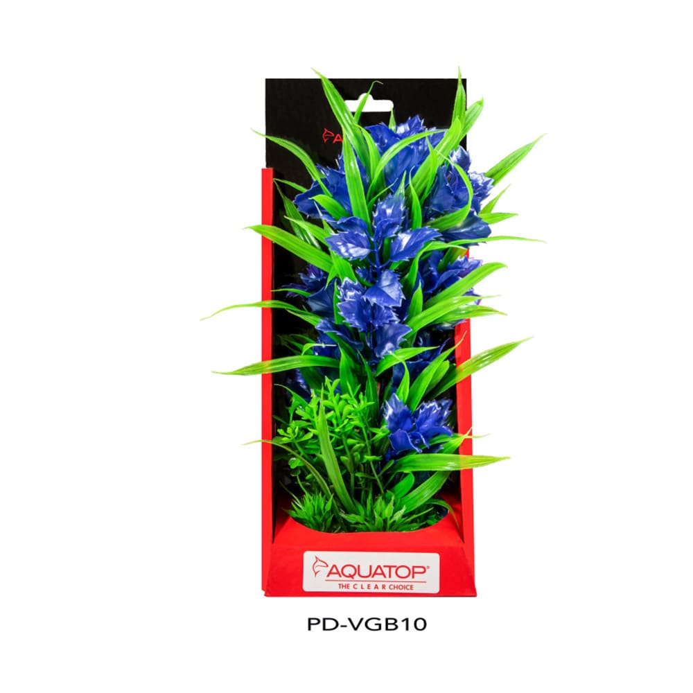 Aquatop Vibrant Garden Plant Blue; 1ea-10 in - Pet Supplies - Aquatop