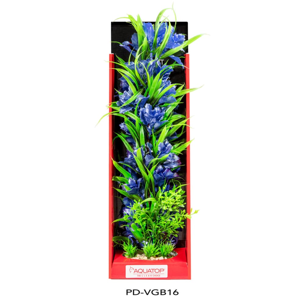 Aquatop Vibrant Garden Plant Blue; 1ea-16 in - Pet Supplies - Aquatop