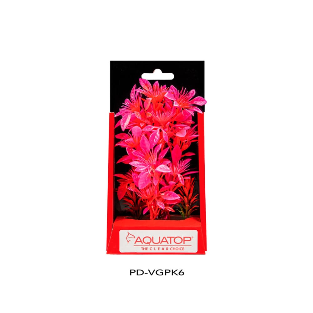 Aquatop Vibrant Garden Plant Pink; 1ea-6 in - Pet Supplies - Aquatop