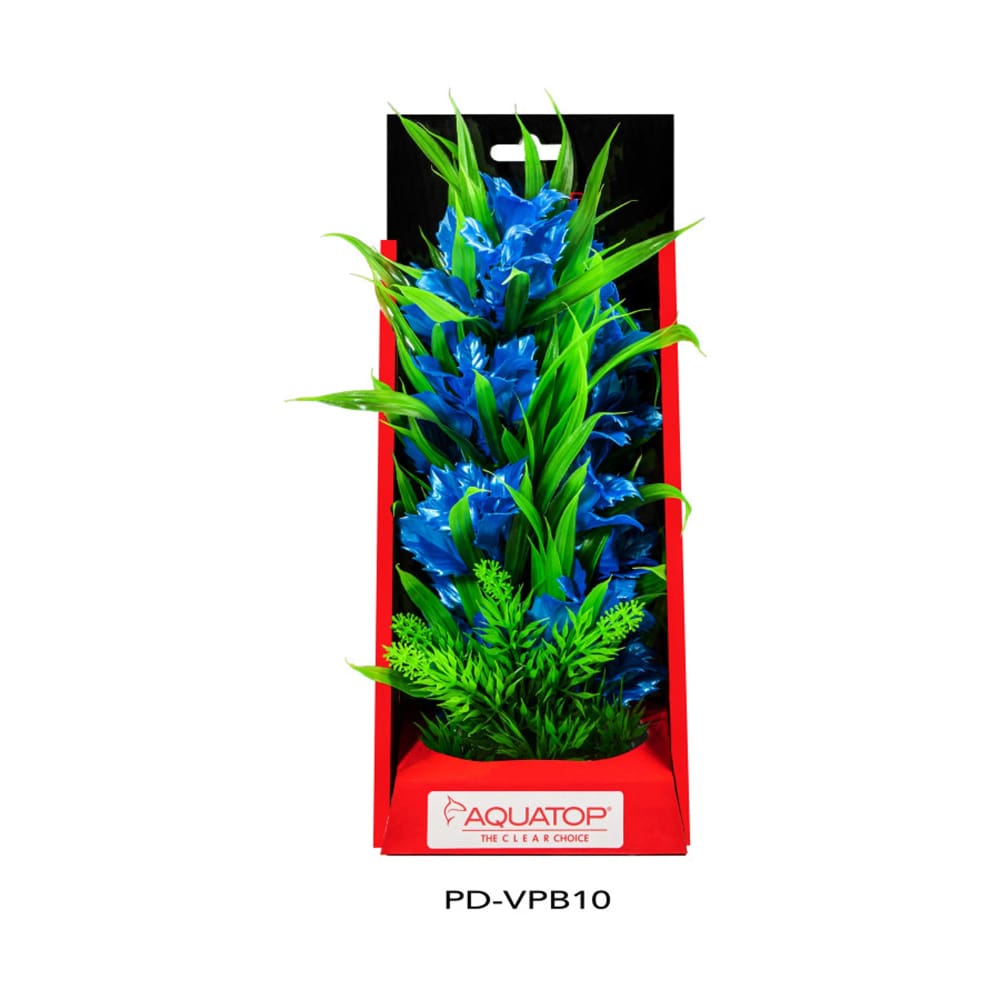 Aquatop Vibrant Passion Plant Blue; 1ea-10 in - Pet Supplies - Aquatop