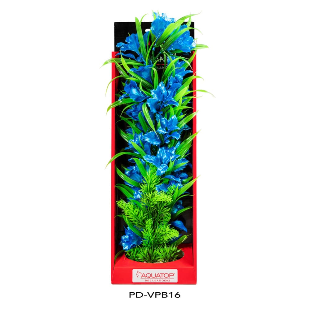 Aquatop Vibrant Passion Plant Blue; 1ea-16 in - Pet Supplies - Aquatop