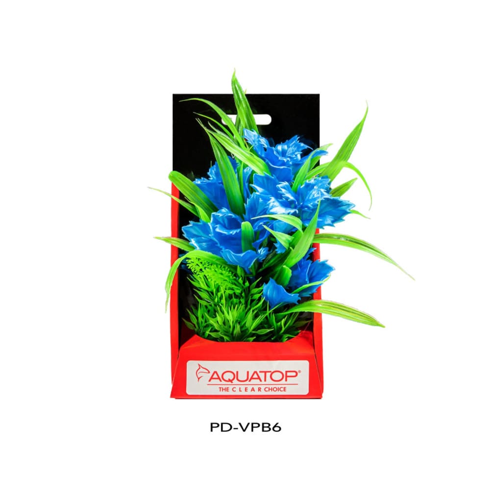 Aquatop Vibrant Passion Plant Blue; 1ea-6 in - Pet Supplies - Aquatop
