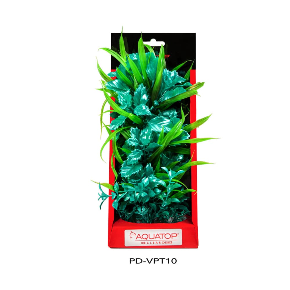Aquatop Vibrant Passion Plant Turquoise; 1ea-10 in - Pet Supplies - Aquatop