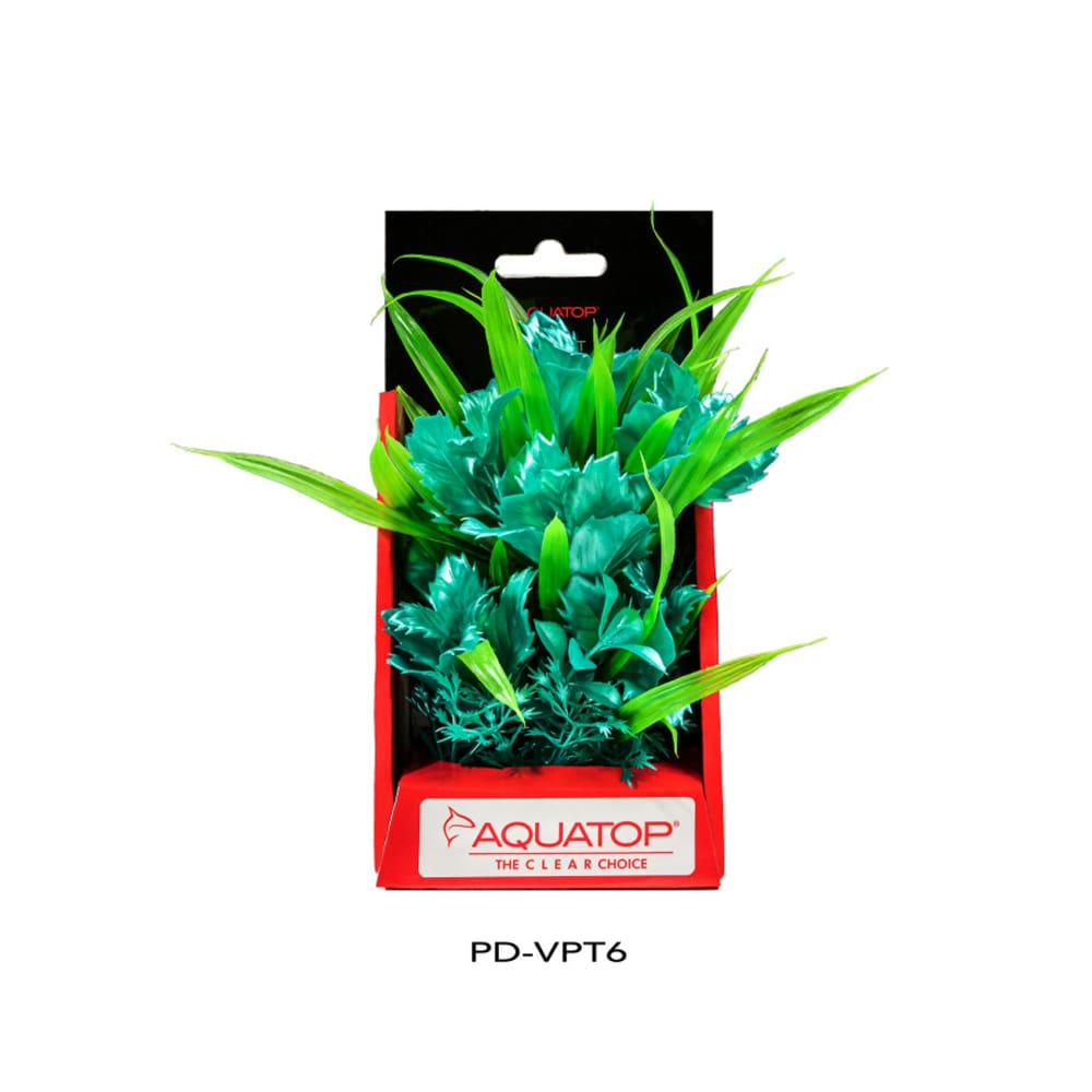 Aquatop Vibrant Passion Plant Turquoise; 1ea-6 in - Pet Supplies - Aquatop