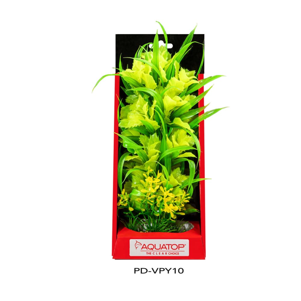 Aquatop Vibrant Passion Plant Yellow; 1ea-10 in - Pet Supplies - Aquatop