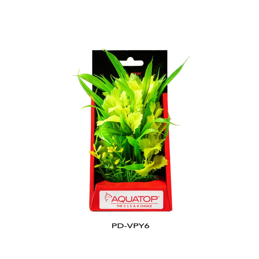 Aquatop Vibrant Passion Plant Yellow; 1ea-6 in - Pet Supplies - Aquatop