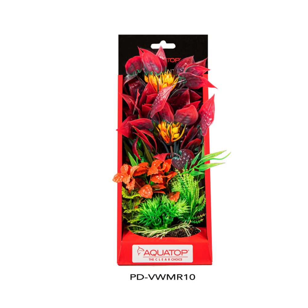 Aquatop Vibrant Wild Plant Mixed Red; 1ea-10 in - Pet Supplies - Aquatop