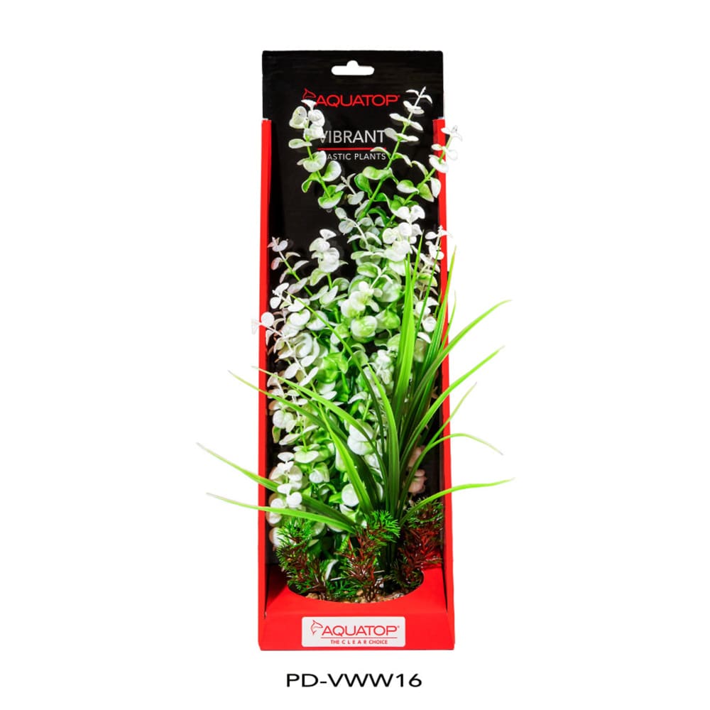 Aquatop Vibrant Wild Plant White; 1ea-16 in - Pet Supplies - Aquatop