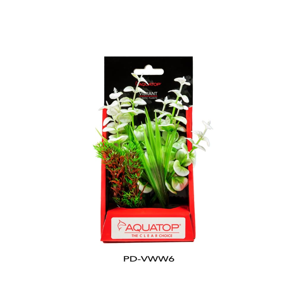 Aquatop Vibrant Wild Plant White; 1ea-6 in - Pet Supplies - Aquatop