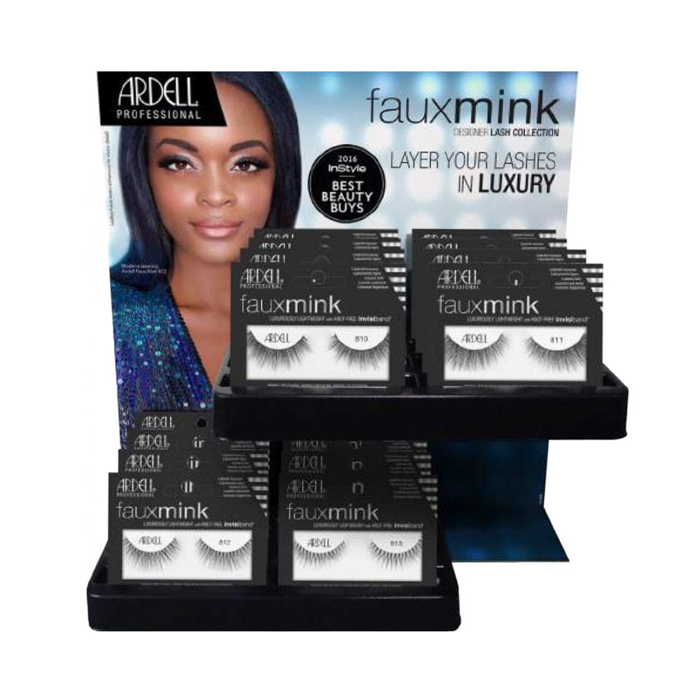 ARDELL Faux Mink Lashes Display Set, 32 Pieces