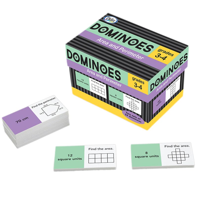 Area And Perimeter Dominoes (Pack of 2) - Dominoes - Didax