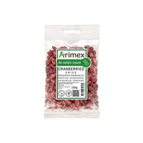 ARIMEX Dried Cranberries 3.53 oz. (100 g.) - Arimex