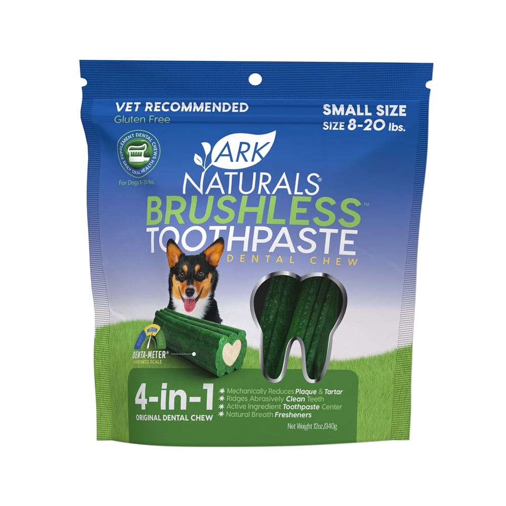 Ark Naturals Breath-Less Brushless Toothpaste Small Dog Chews 12-Oz Bag - Pet Supplies - Ark Naturals