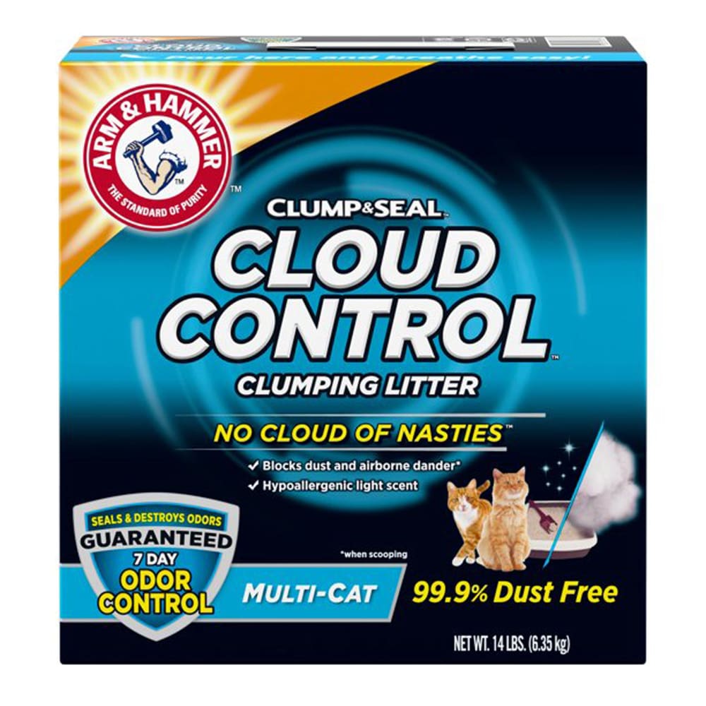 Arm and Hammer Cloud Control Multi-Cat Clumping Cat Litter 14 lb - Pet Supplies - Arm & Hammer
