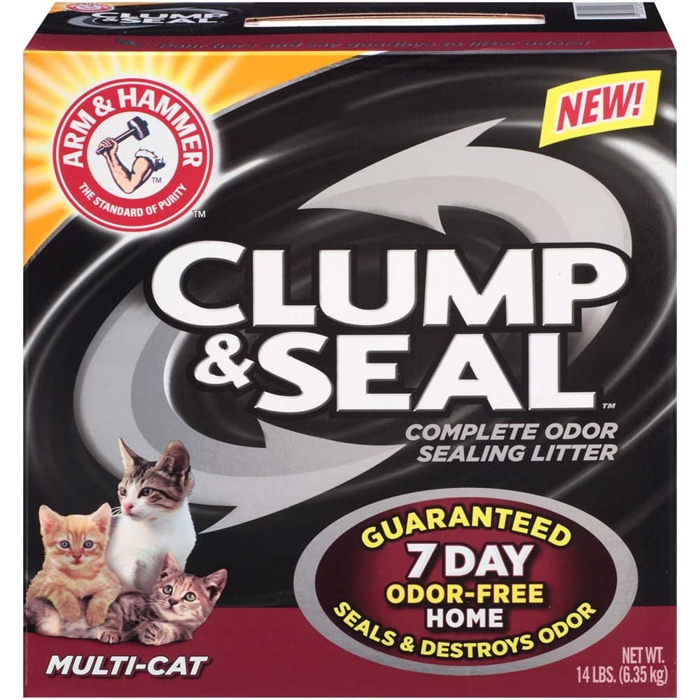 Arm & Hammer Clump & Seal Multi-Cat Cat Litter 14 lb - Pet Supplies - Arm & Hammer