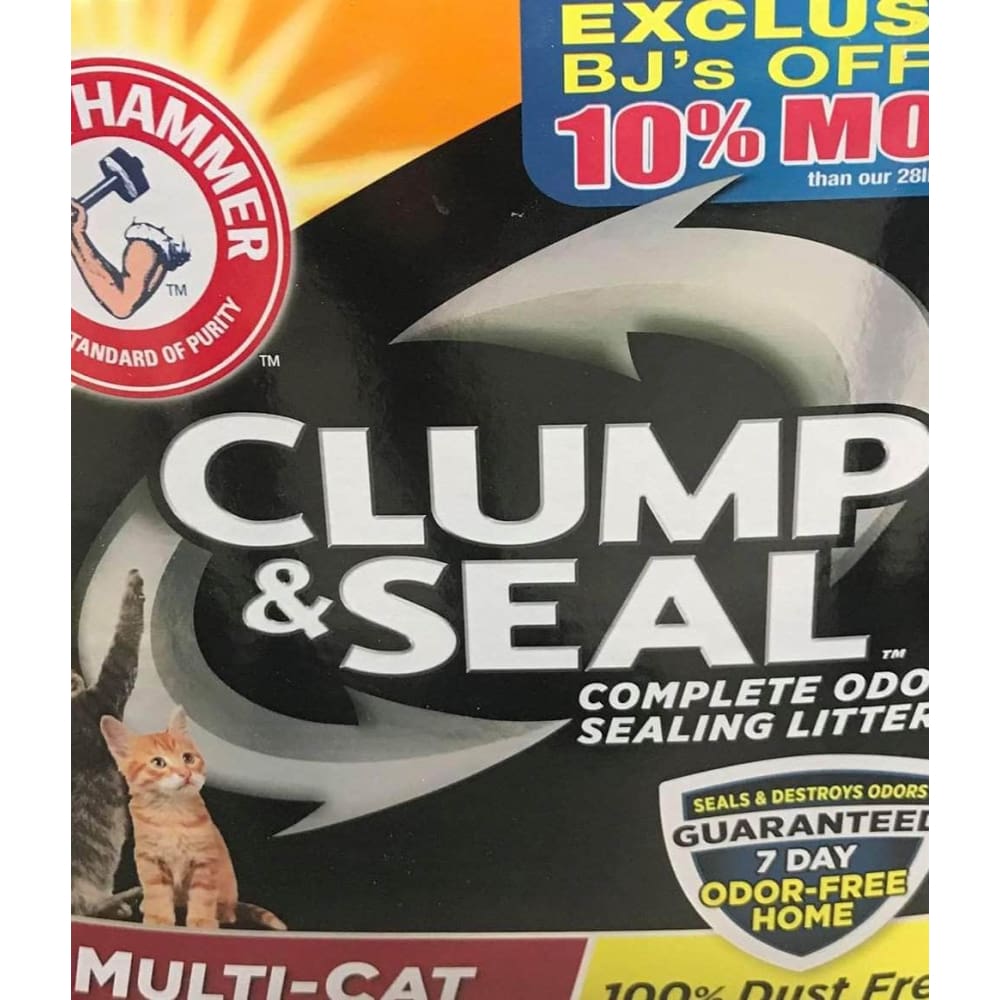 Arm & Hammer Clump & Seal Multi-Cat Litter, 31 lbs. - ShelHealth.Com