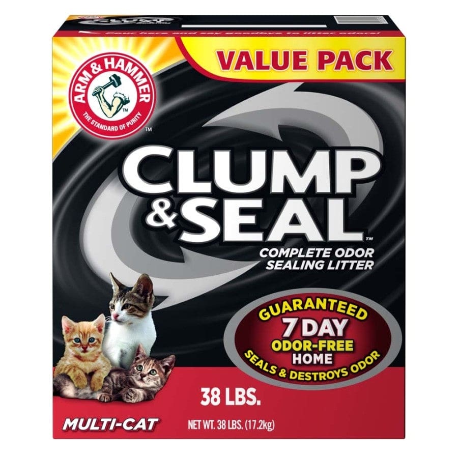Arm & Hammer Clump & Seal Multi-Cat Cat Litter 38 lb - Pet Supplies - Arm & Hammer