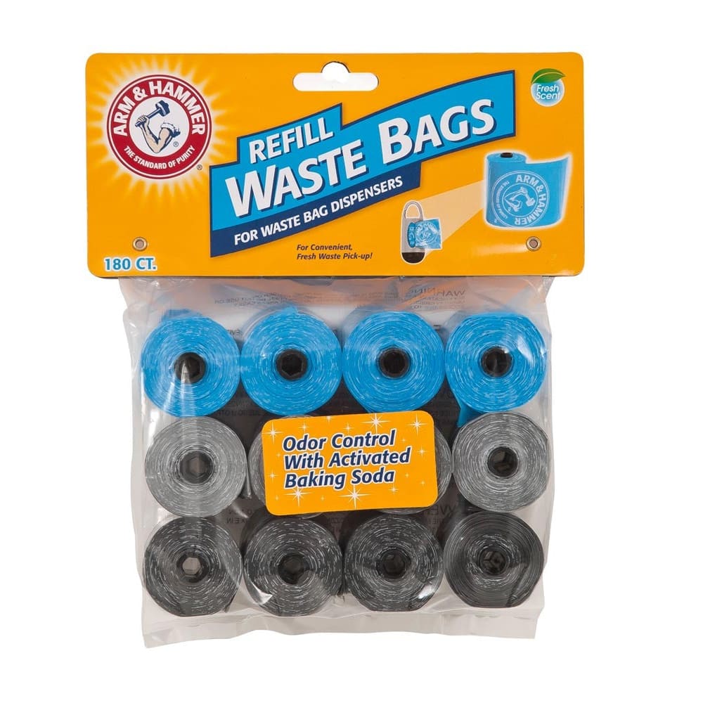 Arm & Hammer Disposable Waste Bags Refills Assorted 180 Count - Pet Supplies - Arm & Hammer