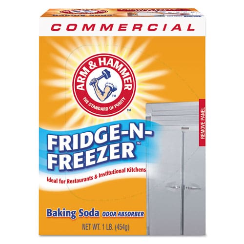 Arm & Hammer Fridge-n-freezer Pack Baking Soda Unscented Powder 16 Oz 12/carton - Janitorial & Sanitation - Arm & Hammer™