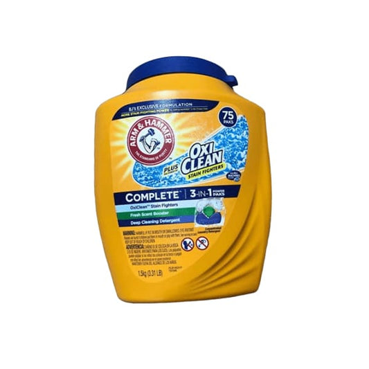 Arm & Hammer Oxi Clean Detergent, 75 ct. - ShelHealth.Com