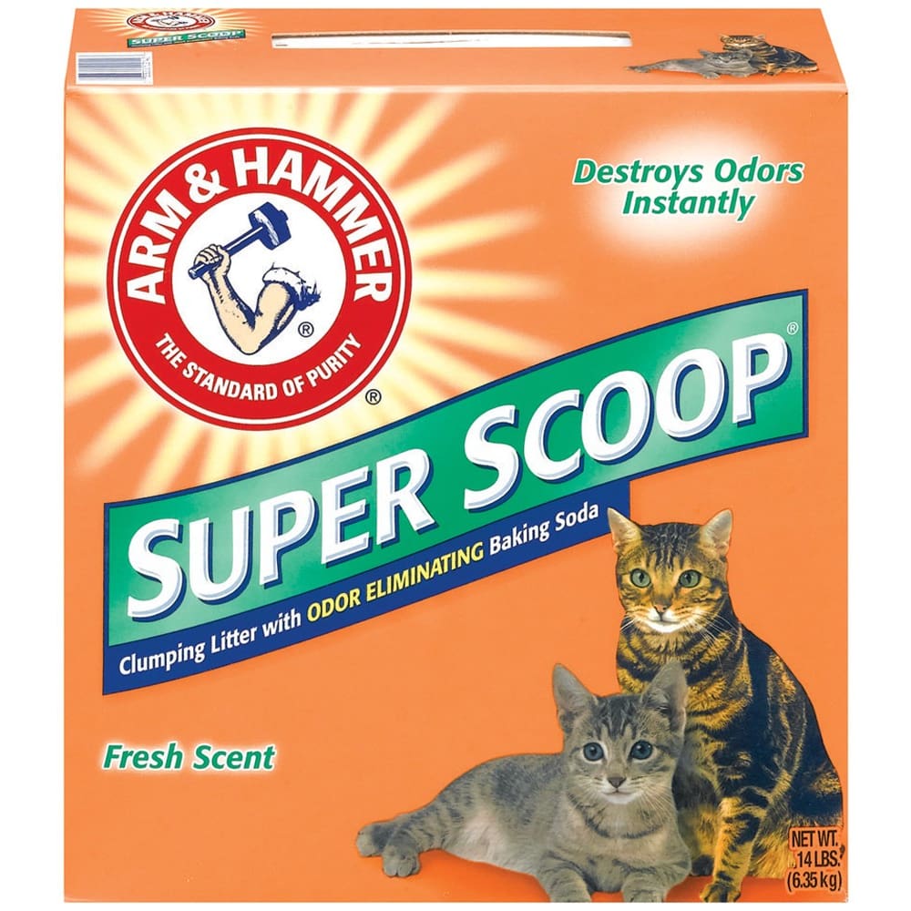 Arm & Hammer Super Scoop Clumping Cat Litter 14 lb - Pet Supplies - Arm & Hammer