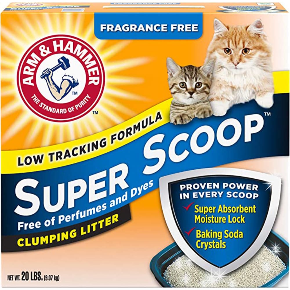 Arm Hammer Super Scoop Clumping Cat Litter 2ea/20 lb - Pet Supplies - Arm & Hammer
