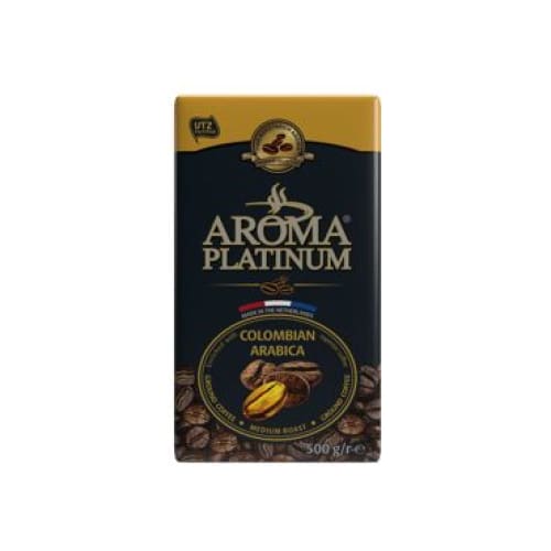 Aroma Platinum Colombian Arabica Medium Roast Ground Coffee 17.64 oz. (500 g.) - Aroma