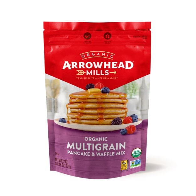 ARROWHEAD MILLS: Organic Multigrain Pancake Waffle Mix 22 oz - Grocery > Cooking & Baking > Flours - ARROWHEAD MILLS