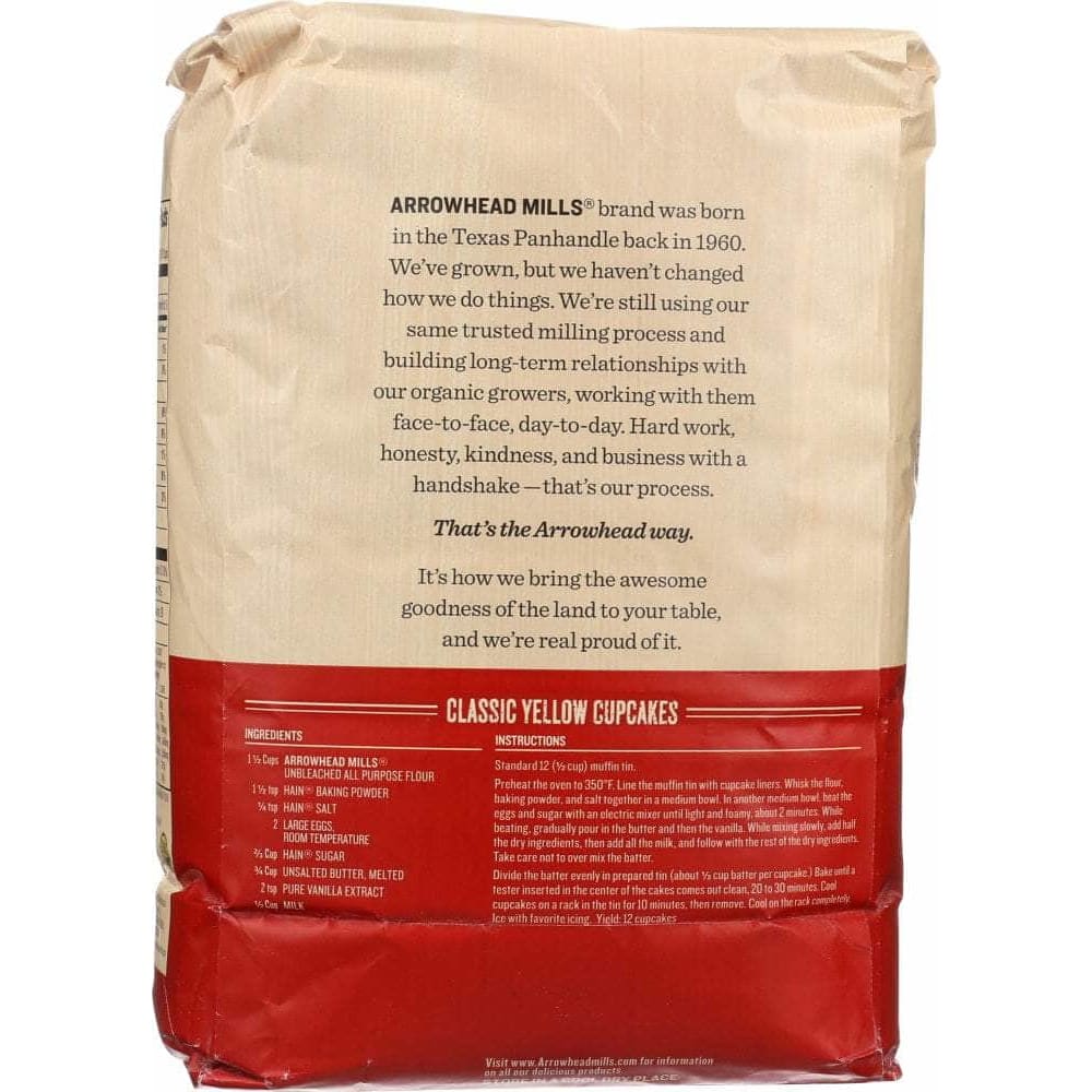 ARROWHEAD MILLS Arrowhead Mills Organic Unbleached White Flour, 5 Lb