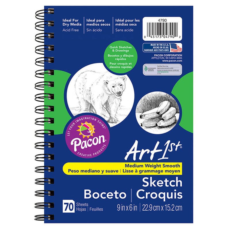 Art1St Sketch Diary 9 X 6 (Pack of 6) - Sketch Pads - Dixon Ticonderoga Co - Pacon