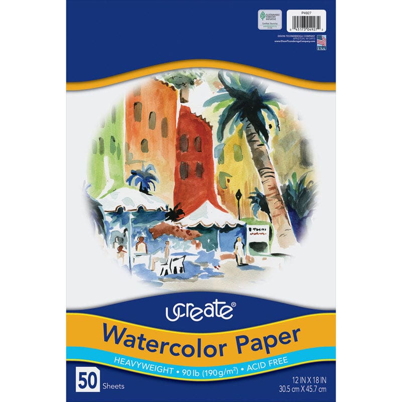 Art1St Watercolor Pads 12 X 18 - Art - Dixon Ticonderoga Co - Pacon
