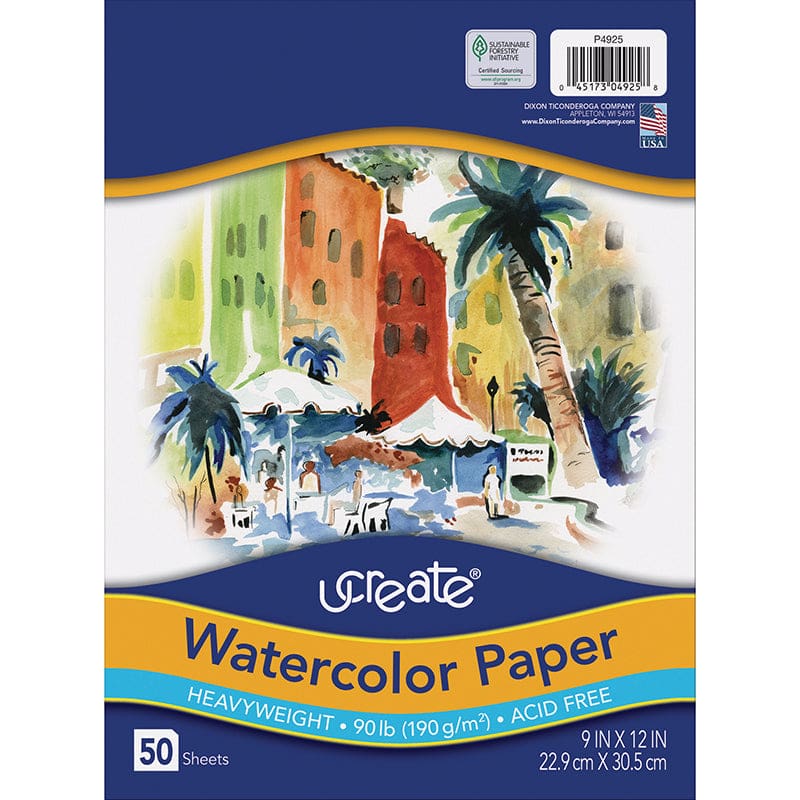Art1St Watercolor Paper 9X12 (Pack of 3) - Art - Dixon Ticonderoga Co - Pacon