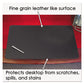 Artistic Sagamore Desk Pad With Decorative Stitching 24 X 19 Black - School Supplies - Artistic®