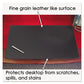 Artistic Sagamore Desk Pad With Decorative Stitching 38 X 24 Black - School Supplies - Artistic®