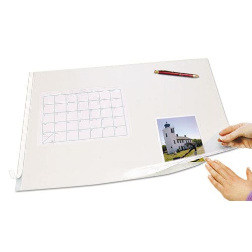 Artistic Second Sight Clear Plastic Desk Protector With Hinged Protector 21 X 17 Clear - Office - Artistic®