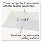 Artistic Second Sight Clear Plastic Desk Protector With Hinged Protector 25.5 X 21 Clear - Office - Artistic®
