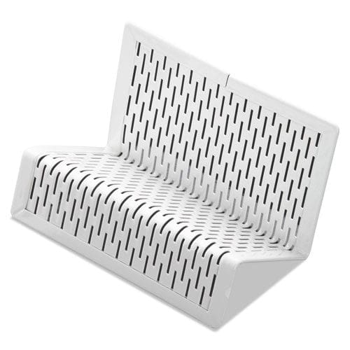Artistic Urban Collection Punched Metal Business Card Holder Holds 50 2 X 3.5 Cards Perforated Steel White - Office - Artistic®