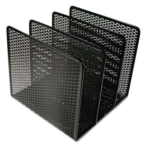 Artistic Urban Collection Punched Metal File Sorter 3 Sections Letter Size Files 8 X 8 X 7.25 Black - School Supplies - Artistic®