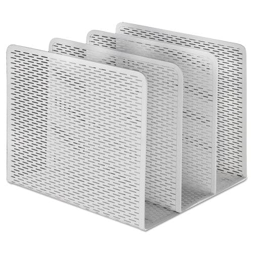 Artistic Urban Collection Punched Metal File Sorter 3 Sections Letter Size Files 8 X 8 X 7.25 White - School Supplies - Artistic®