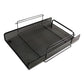 Artistic Urban Collection Punched Metal Letter Tray 1 Section Letter Size Files 10 X 13.75 X 3.5 Black - School Supplies - Artistic®