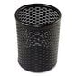 Artistic Urban Collection Punched Metal Pencil Cup 3.5 Diameter X 4.5h Black - School Supplies - Artistic®