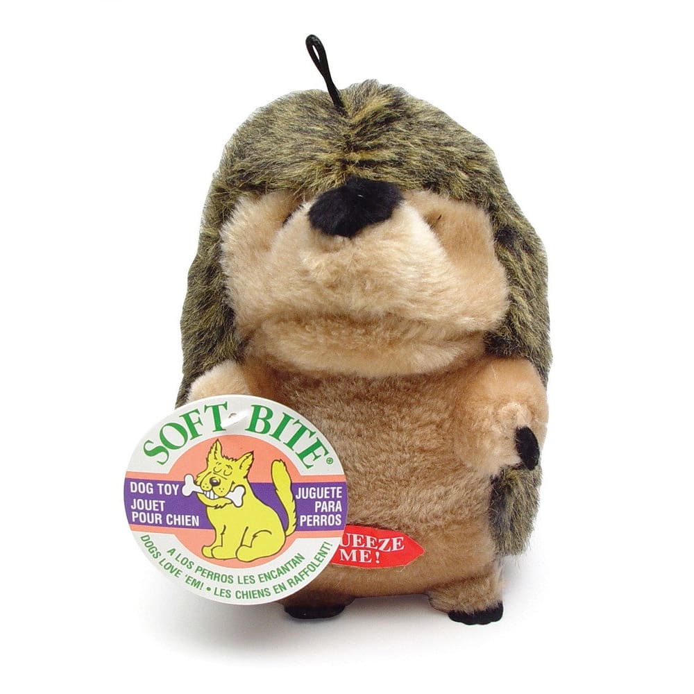 Aspen Grunting Hedgehog Plush Dog Toy Multi-Color Large - Pet Supplies - Aspen