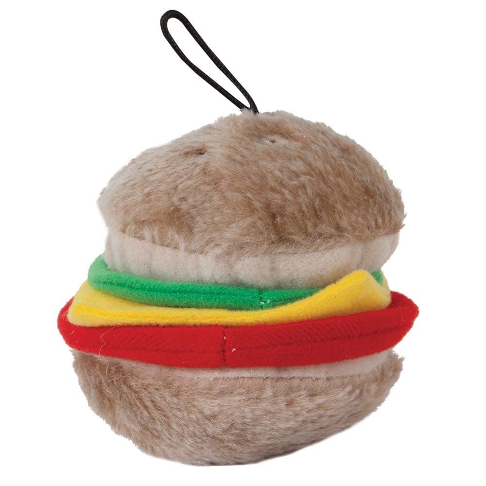 Aspen Hamburger with Squeakers Small Dog & Puppy Toy Multi-Color Medium - Pet Supplies - Aspen