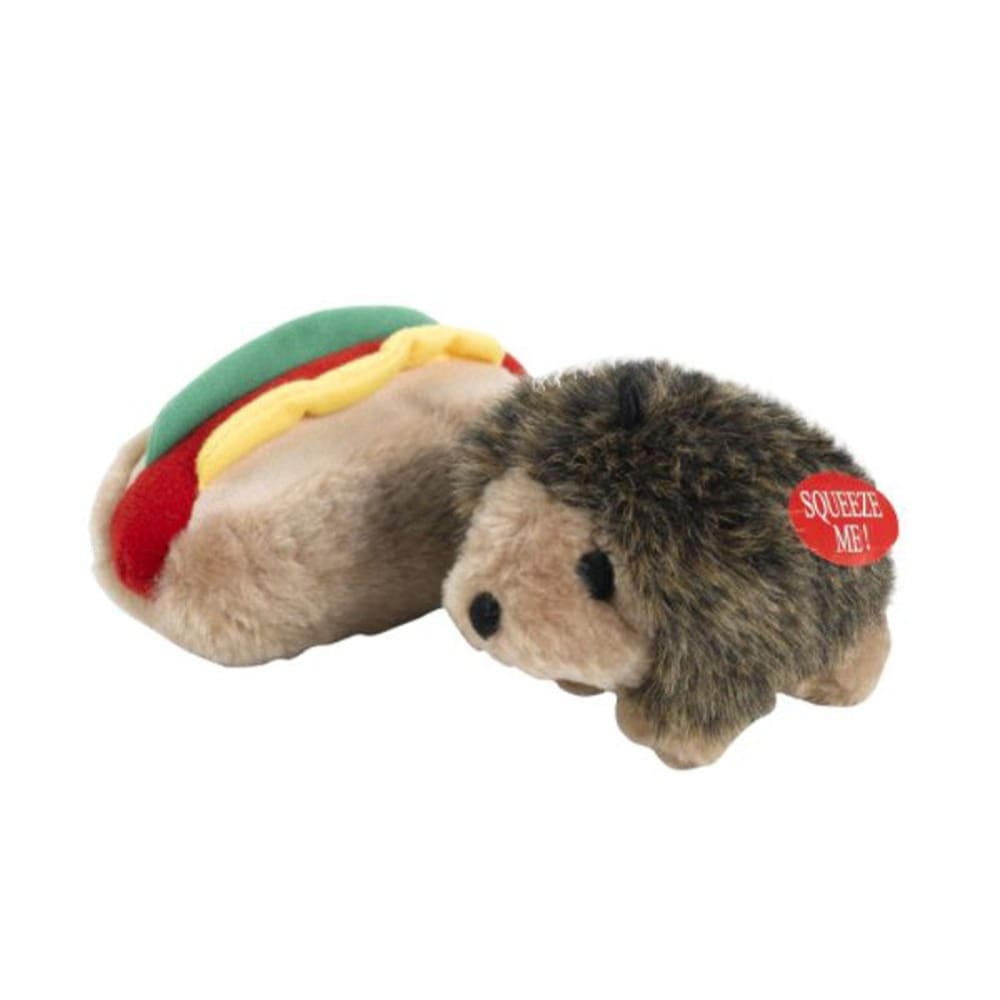 Aspen Hedgehog & Hotdog with Squeakers Small Dog & Puppy Toy Multi-Color Small 2 Pack - Pet Supplies - Aspen