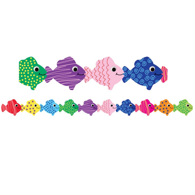 Assorted Fish Border (Pack of 8) - Border/Trimmer - Hygloss Products Inc.