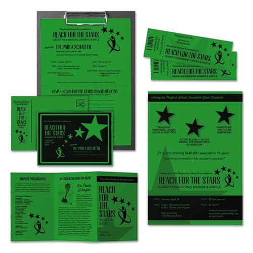 Astrobrights Color Cardstock 65 Lb Cover Weight 8.5 X 11 Gamma Green 250/pack - School Supplies - Astrobrights®