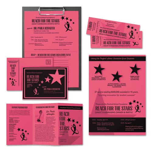 Astrobrights Color Cardstock 65 Lb Cover Weight 8.5 X 11 Plasma Pink 250/pack - School Supplies - Astrobrights®