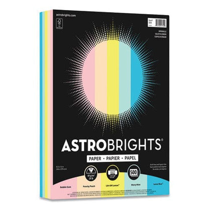 Astrobrights Color Paper 24 Lb Bond Weight 8.5 X 11 Assorted Colors 500/ream - School Supplies - Astrobrights®