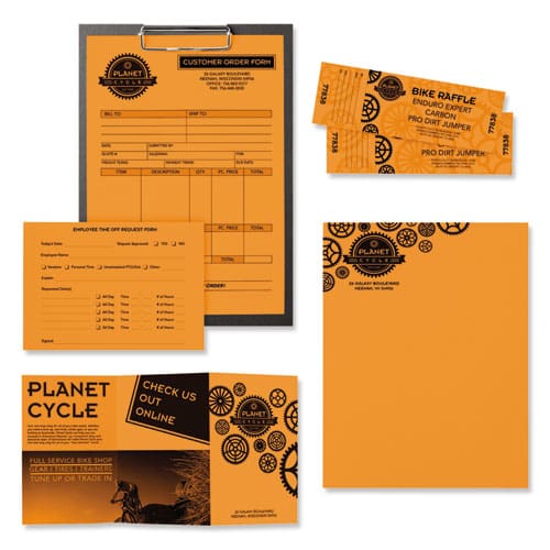 Astrobrights Color Paper 24 Lb Bond Weight 8.5 X 11 Cosmic Orange 500/ream - School Supplies - Astrobrights®