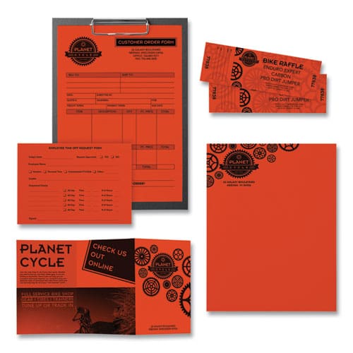 Astrobrights Color Paper 24 Lb Bond Weight 8.5 X 11 Orbit Orange 500 Sheets/ream - School Supplies - Astrobrights®